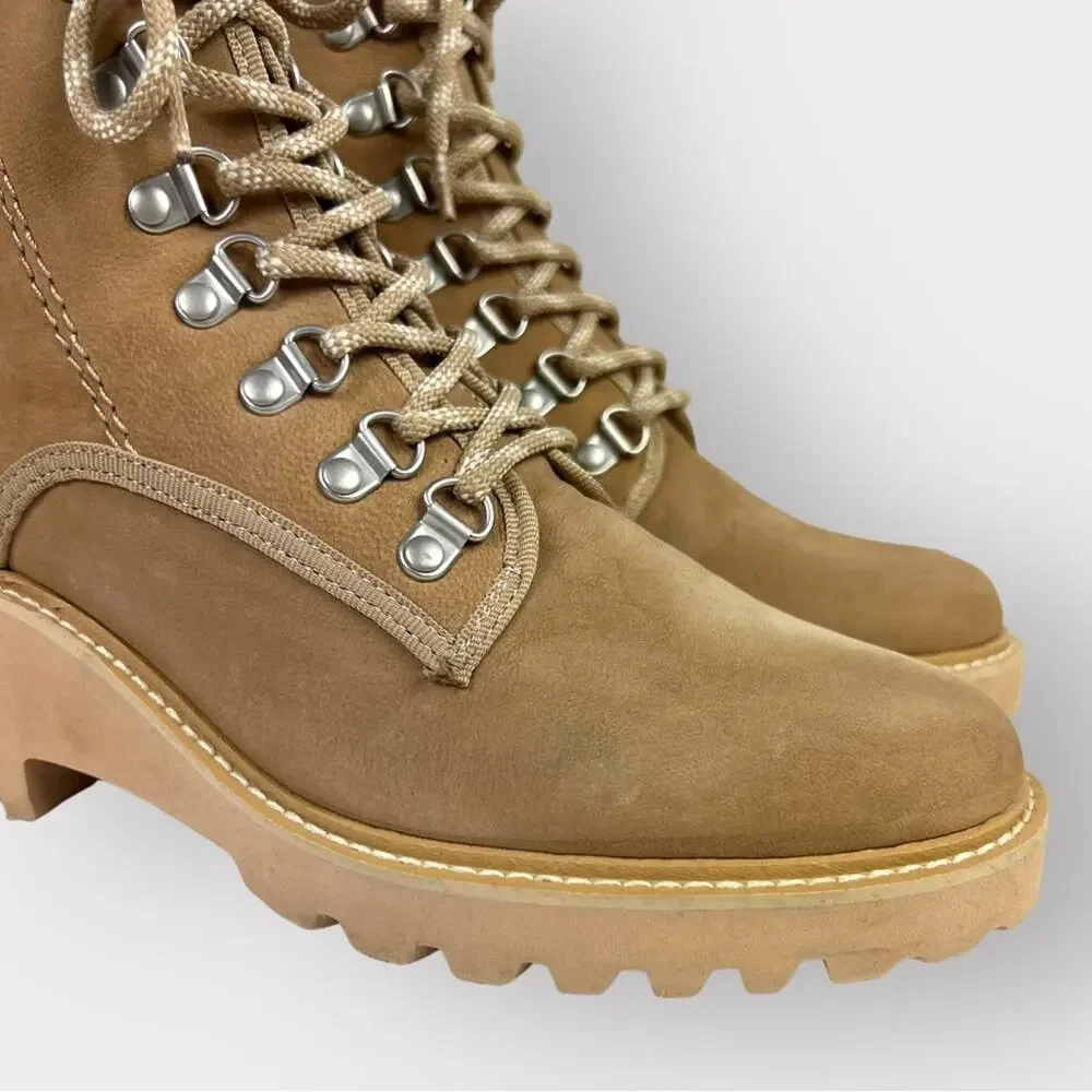Dolce Vita Huey Hiker Lace-Up Bootie in Mushroom Nubuck Size 10 - Picture 3 of 15